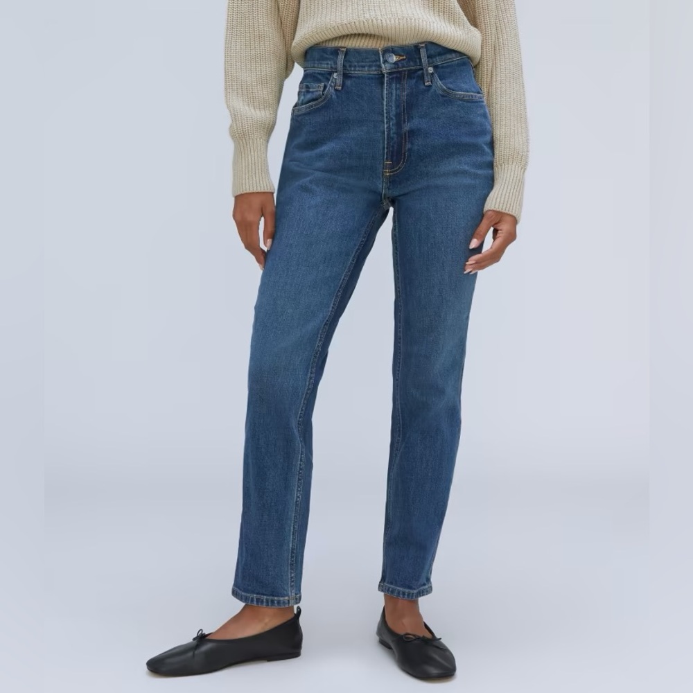 Everlane The Original Cheeky Jean straight leg blue wash Size 30 Regular NWOT